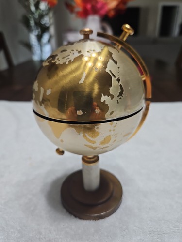 Rare 1950s vintage brass globe - rare,